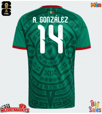 Mexico Armando Gonzalez #14 Replica Home Stadium Shirt World Cup 2026 Short Sleeve
